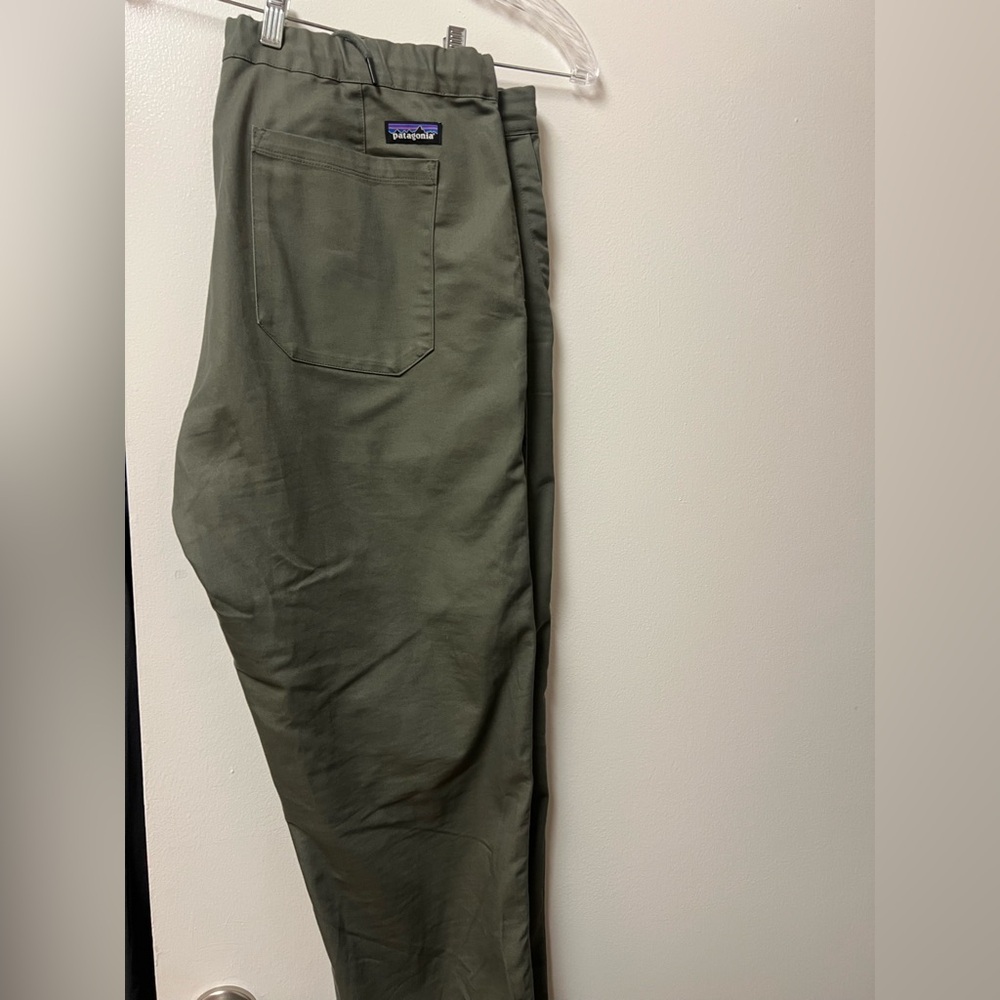 Patagonia Mens XL Twill Traveler Pants Industrial Green 5 Pocket 56775 - Picture 2 of 8